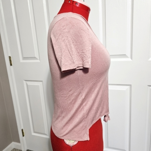 Threads Studio Strappy Front Tie Tee Shirt - Size M - Picture 4 of 9